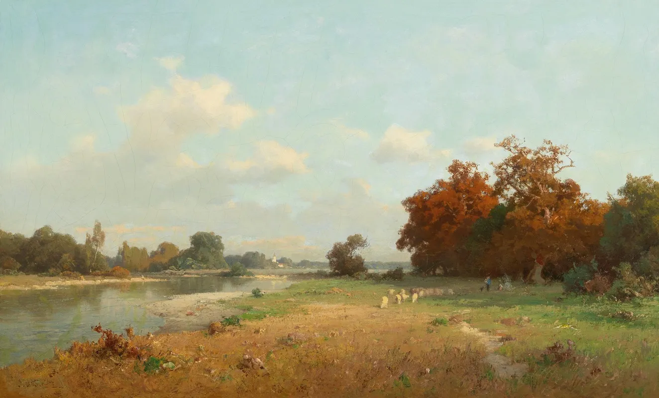 Landschaft Mit Schafen