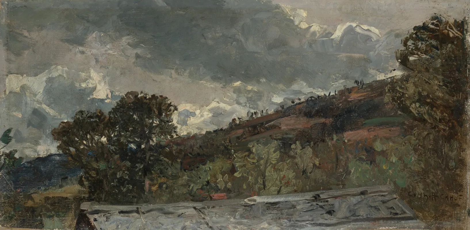 Landschaftsstudie 6 Wall Art by Carl Hoff - High-Resolution Digital Print