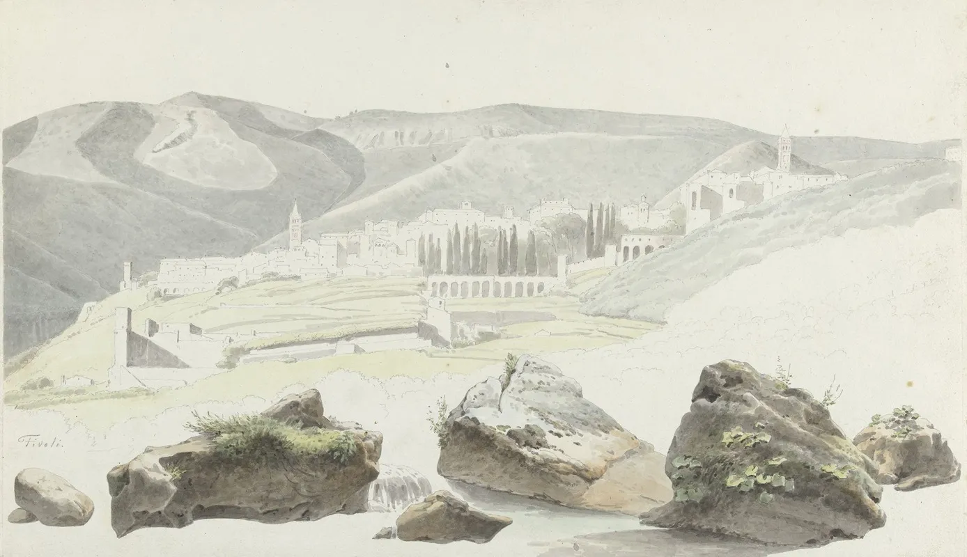 Landschap En Stadsgezicht Bij Tivoli