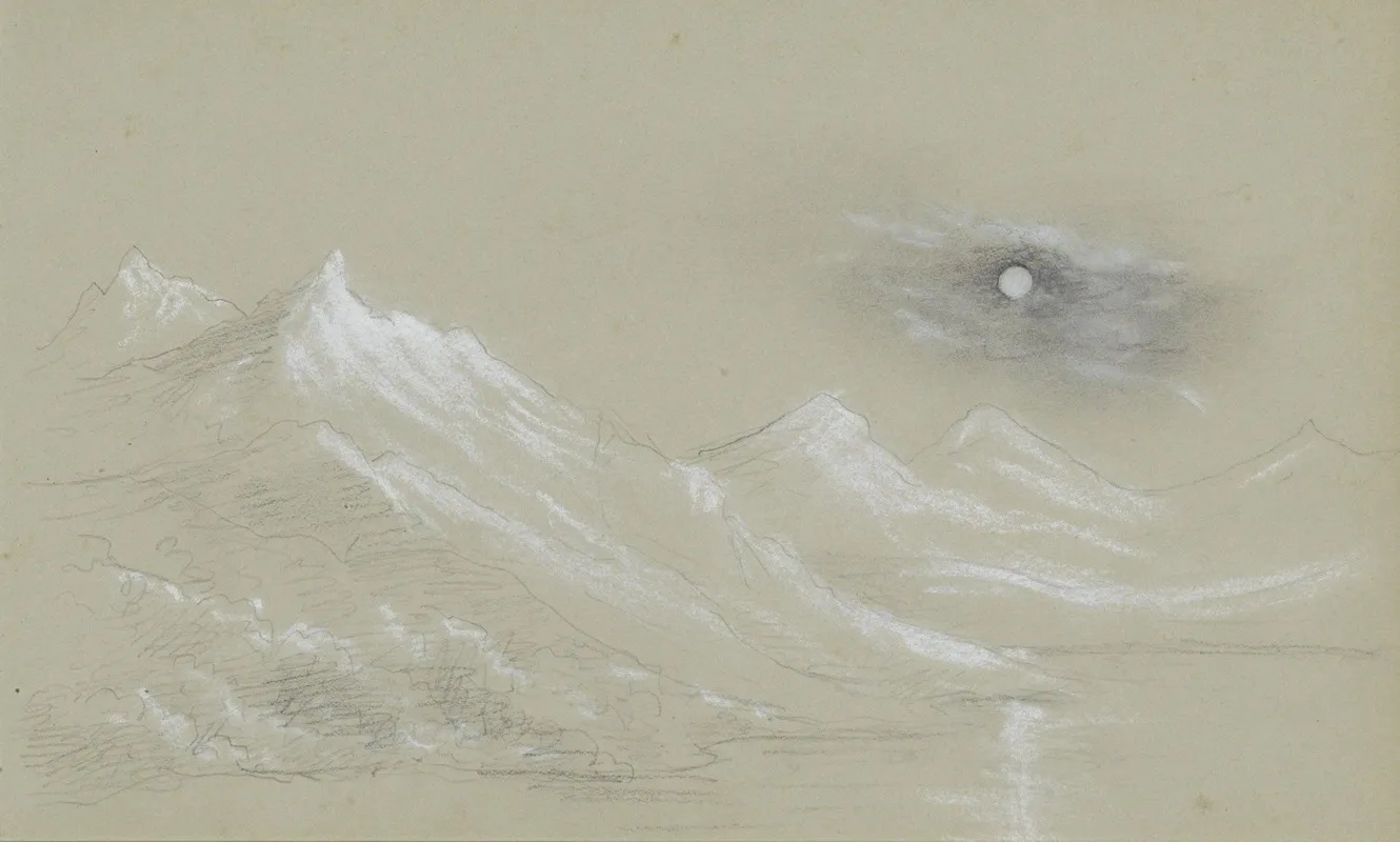 Landschap Met Besneeuwde Bergtoppen