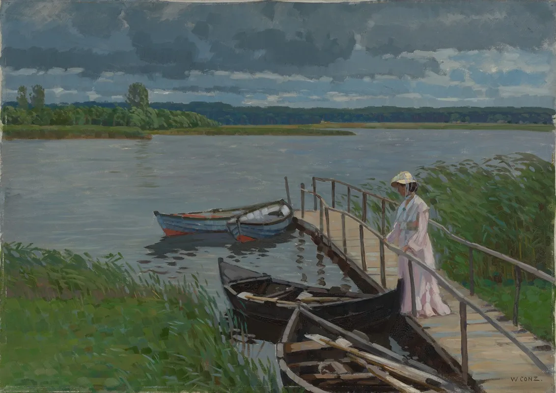 Landungssteg Am Kolpinsee Auf Usedom Wall Art by Walter Conz - High-Resolution Digital Print