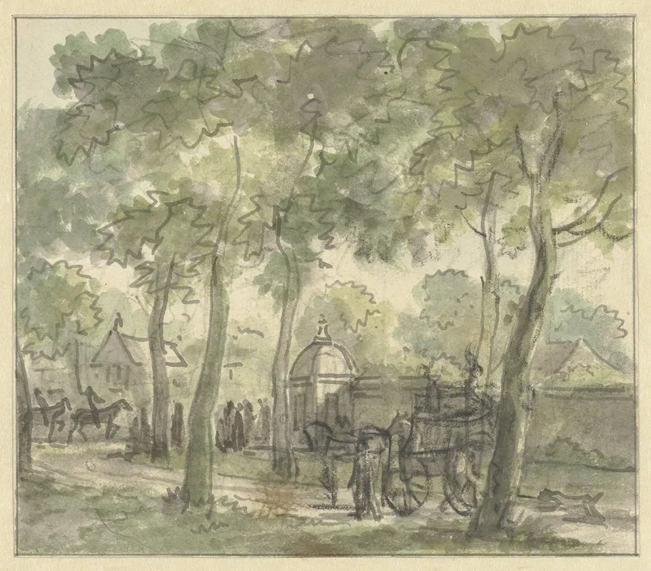 Landweg Langs Muur Met Koepel