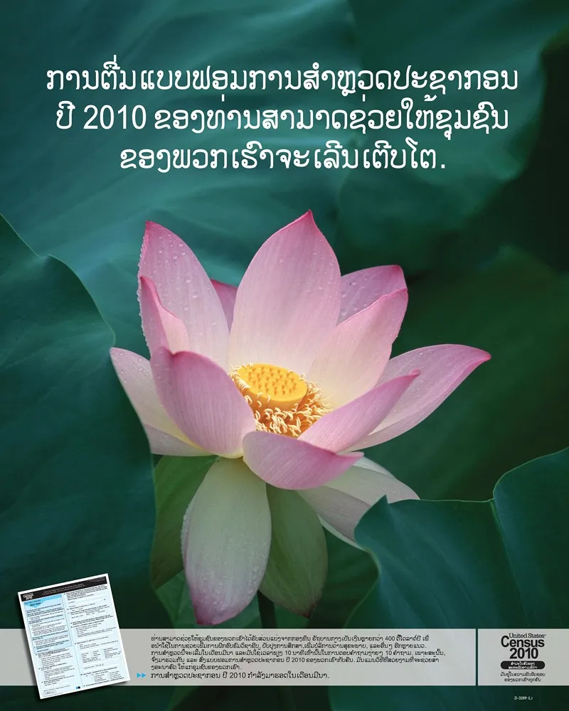Laotian Awareness Poster by Bureau of the Census - High-Resolution Digital Print