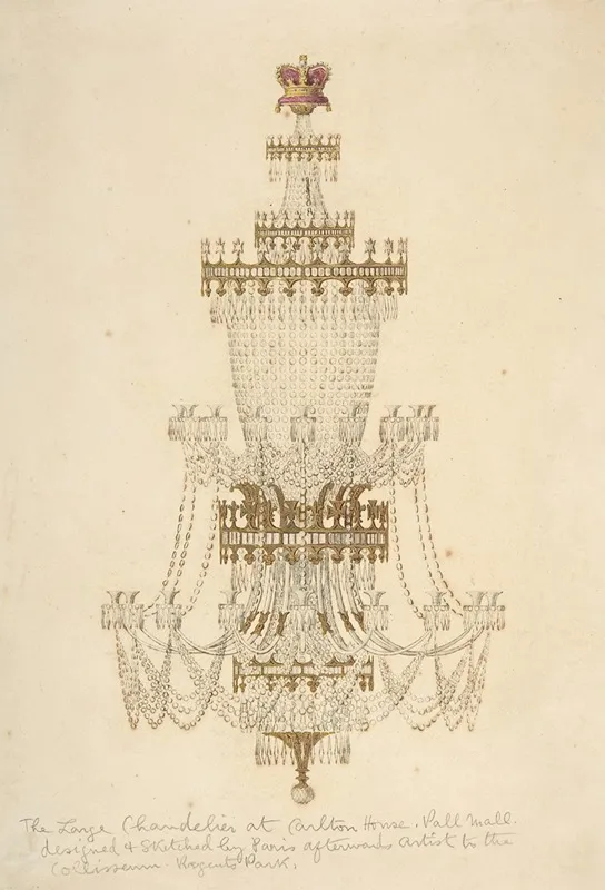 Large Chandelier At Carlton House Pall Mall
