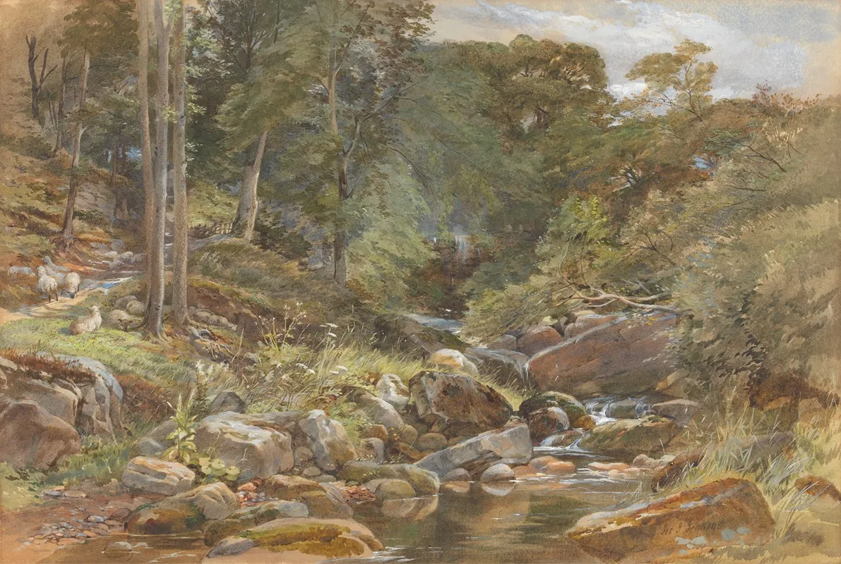 Larpool Beck Whitby Wall Art by Joseph John Jenkins - High-Resolution Digital Print