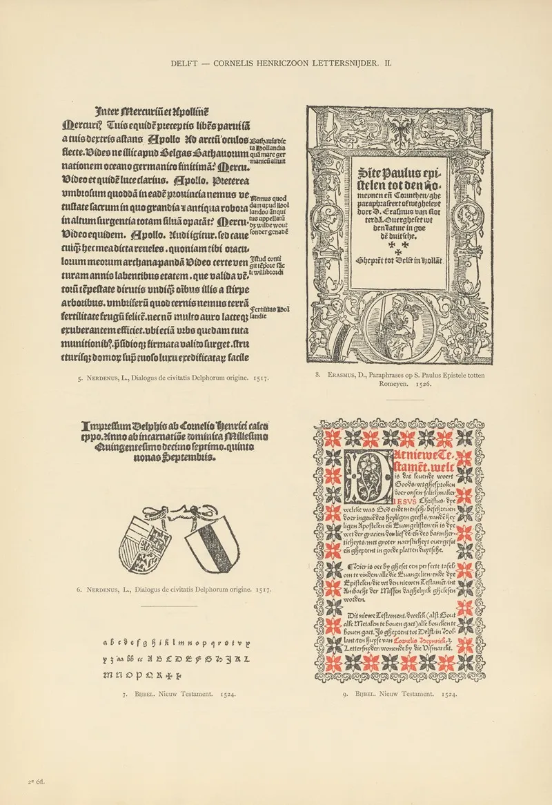 Lart Typographique Dans Les Pays Bas Pendant Les Annees 1500 A 1540 Pl 041 Wall Art by Wouter Nijhoff - High-Resolution Digital Print