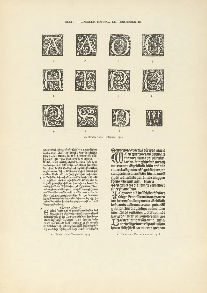 Lart Typographique Dans Les Pays Bas Pendant Les Annees 1500 A 1540 Pl 042 Wall Art by Wouter Nijhoff - High-Resolution Digital Print