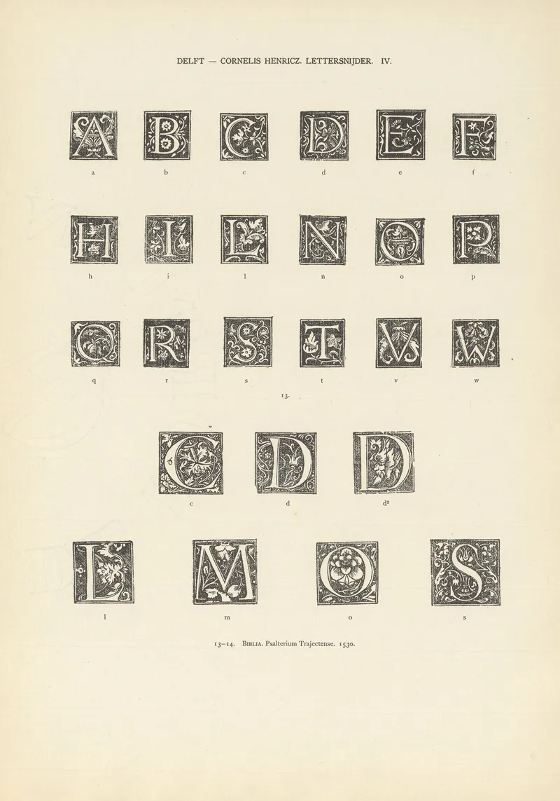 Lart Typographique Dans Les Pays Bas Pendant Les Annees 1500 A 1540 Pl 043 Wall Art by Wouter Nijhoff - High-Resolution Digital Print