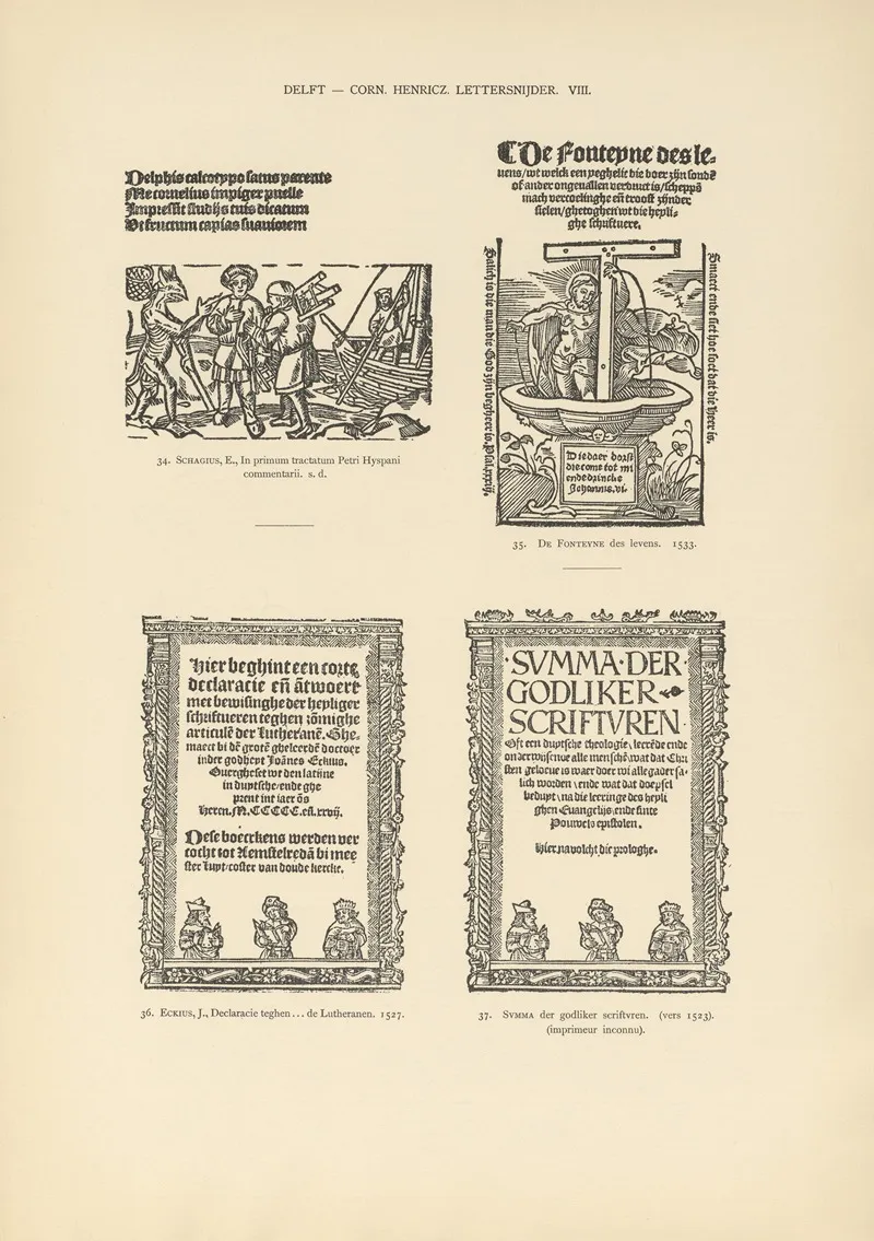 Lart Typographique Dans Les Pays Bas Pendant Les Annees 1500 A 1540 Pl 047 Wall Art by Wouter Nijhoff - High-Resolution Digital Print