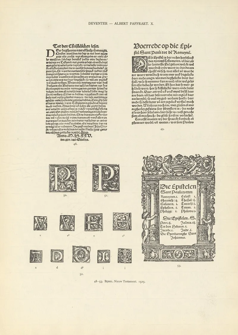 Lart Typographique Dans Les Pays Bas Pendant Les Annees 1500 A 1540 Pl 070 Wall Art by Wouter Nijhoff - High-Resolution Digital Print
