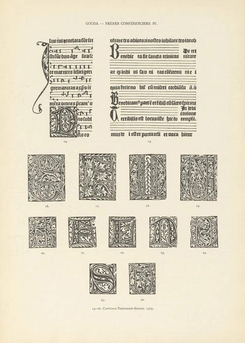 Lart Typographique Dans Les Pays Bas Pendant Les Annees 1500 A 1540 Pl 077 Wall Art by Wouter Nijhoff - High-Resolution Digital Print