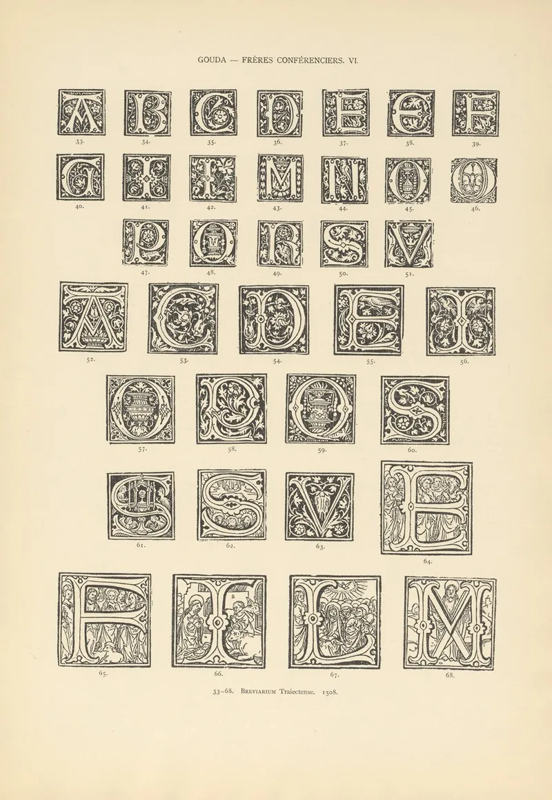Lart Typographique Dans Les Pays Bas Pendant Les Annees 1500 A 1540 Pl 079 Wall Art by Wouter Nijhoff - High-Resolution Digital Print