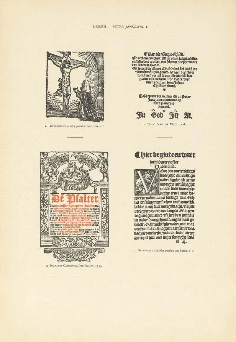 Lart Typographique Dans Les Pays Bas Pendant Les Annees 1500 A 1540 Pl 105 Wall Art by Wouter Nijhoff - High-Resolution Digital Print