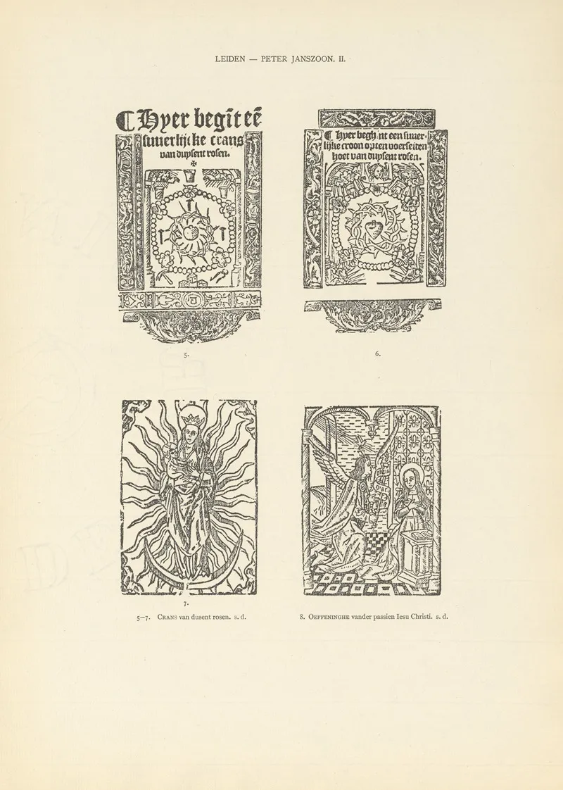 Lart Typographique Dans Les Pays Bas Pendant Les Annees 1500 A 1540 Pl 106 Wall Art by Wouter Nijhoff - High-Resolution Digital Print