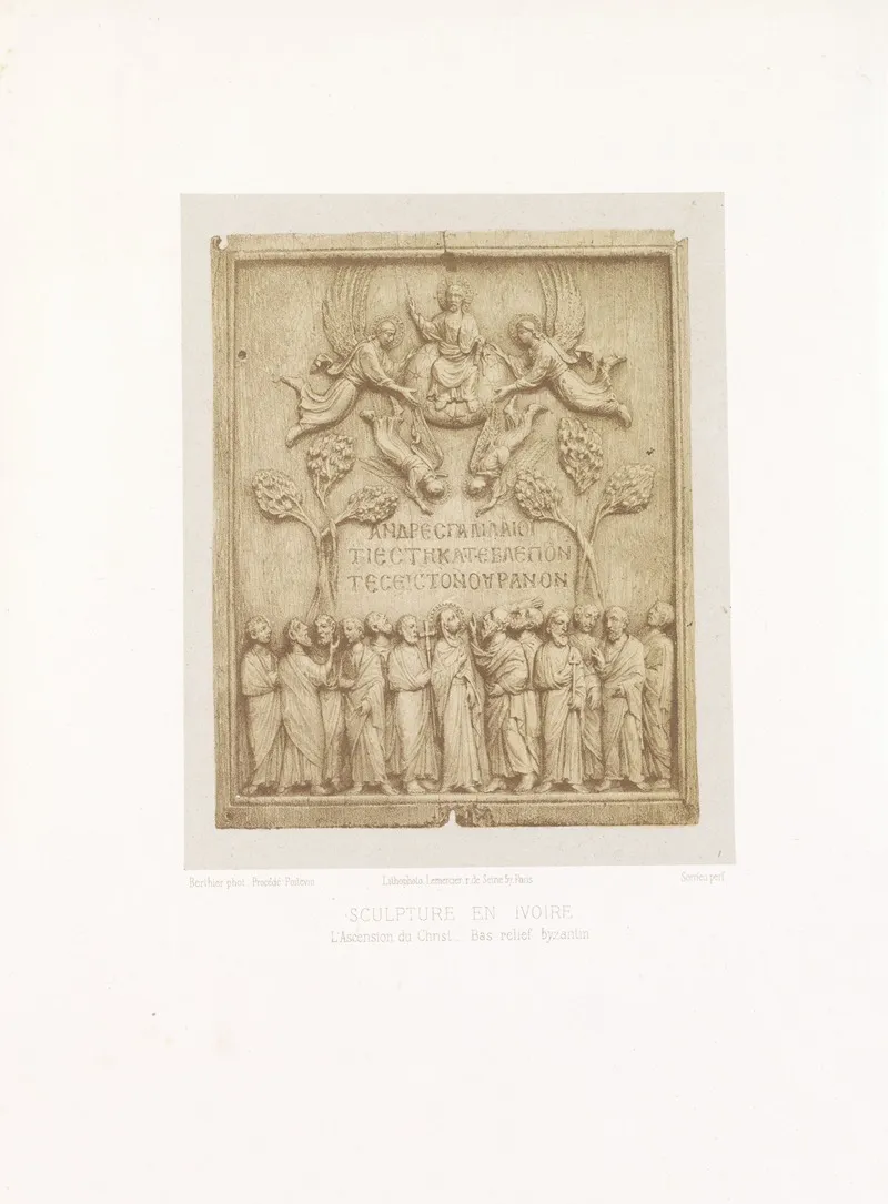 Lascension Du Christ Bas Relief Byzantin Wall Art by Joseph Rose Lemercier - High-Resolution Digital Print