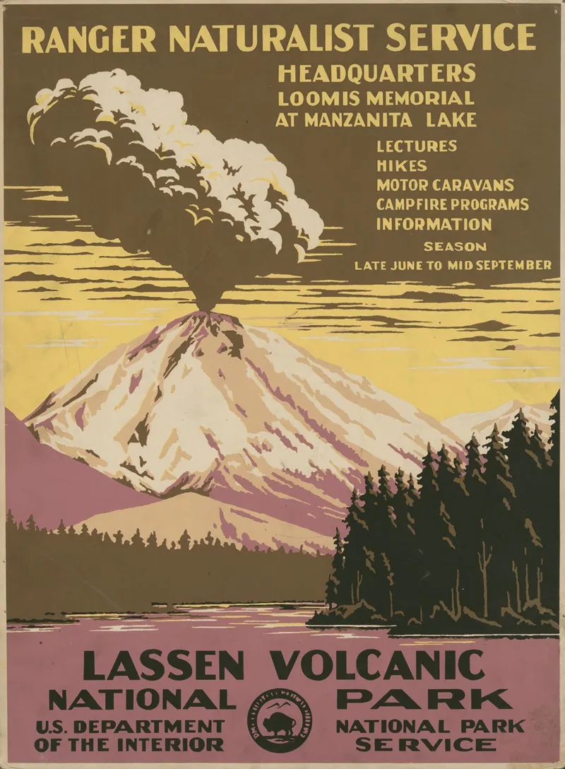 Lassen Volcanic National Park Ranger Naturalist Service 2 Wall Art by Chester Don Powell - High-Resolution Digital Print