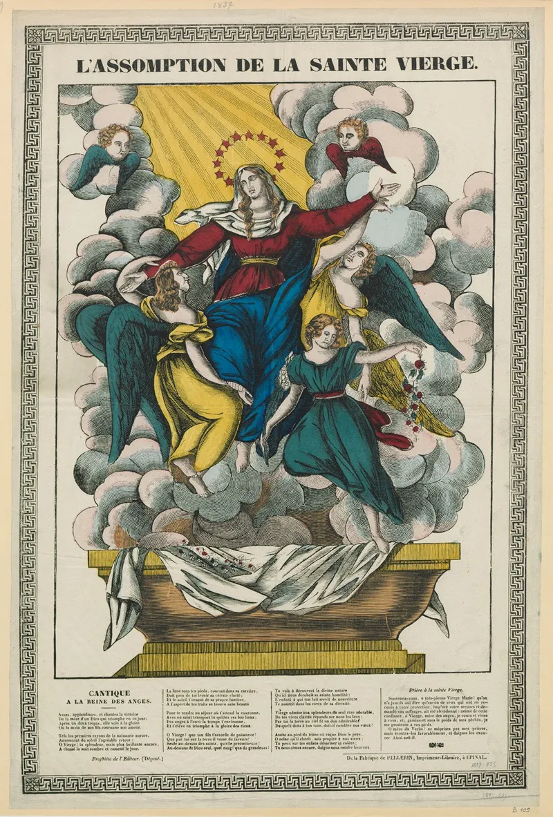 Lassomption De La Sainte Vierge Wall Art by Imp. Pellerin &amp; Cie - High-Resolution Digital Print