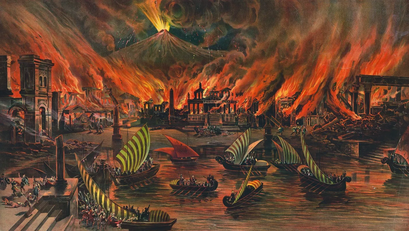 Last Day Of Pompeii Wall Art by Henry J. Pain - High-Resolution Digital Print
