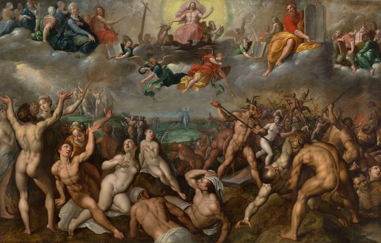 Last Judgement Matthew 2531 33 Wall Art by Jacob De Backer - High-Resolution Digital Print