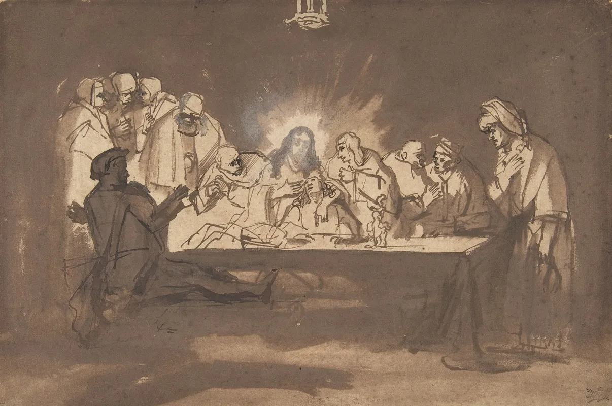 Last Supper Late Wall Art by Philips Koninck - High-Resolution Digital Print