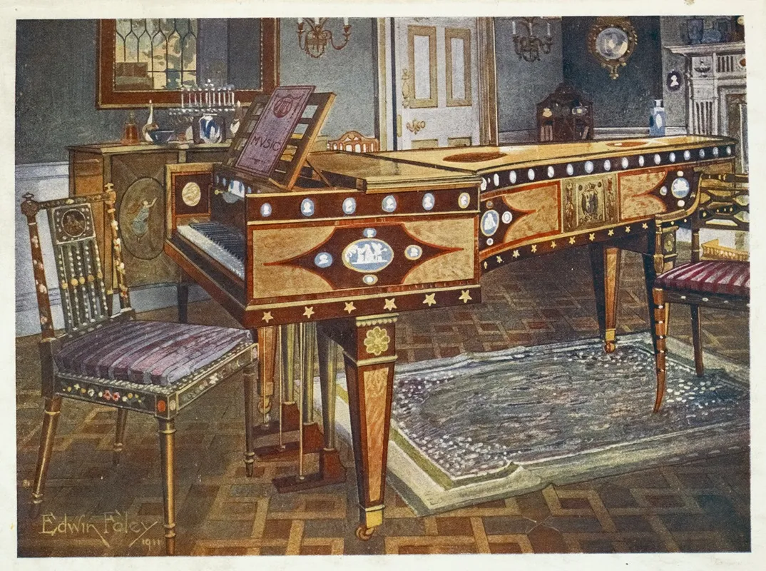 Late Eighteenth Century Decorative Furniture Wall Art by Edwin Foley - High-Resolution Digital Print