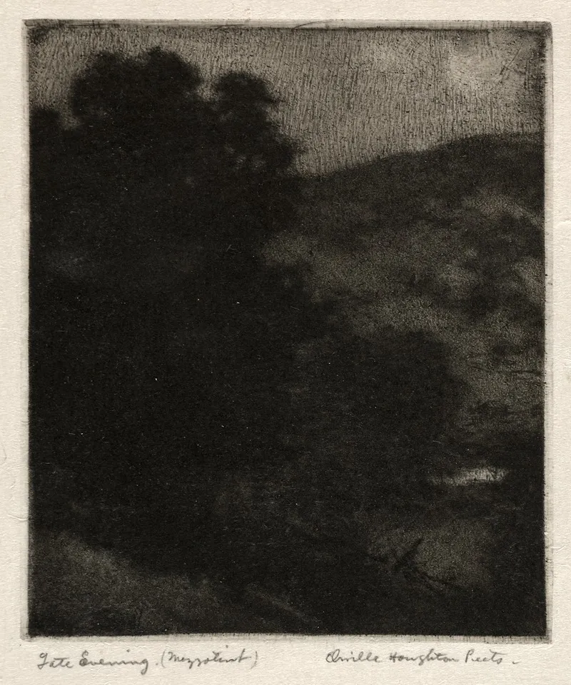 Late Evening Wall Art by Orville Houghton Peets - High-Resolution Digital Print