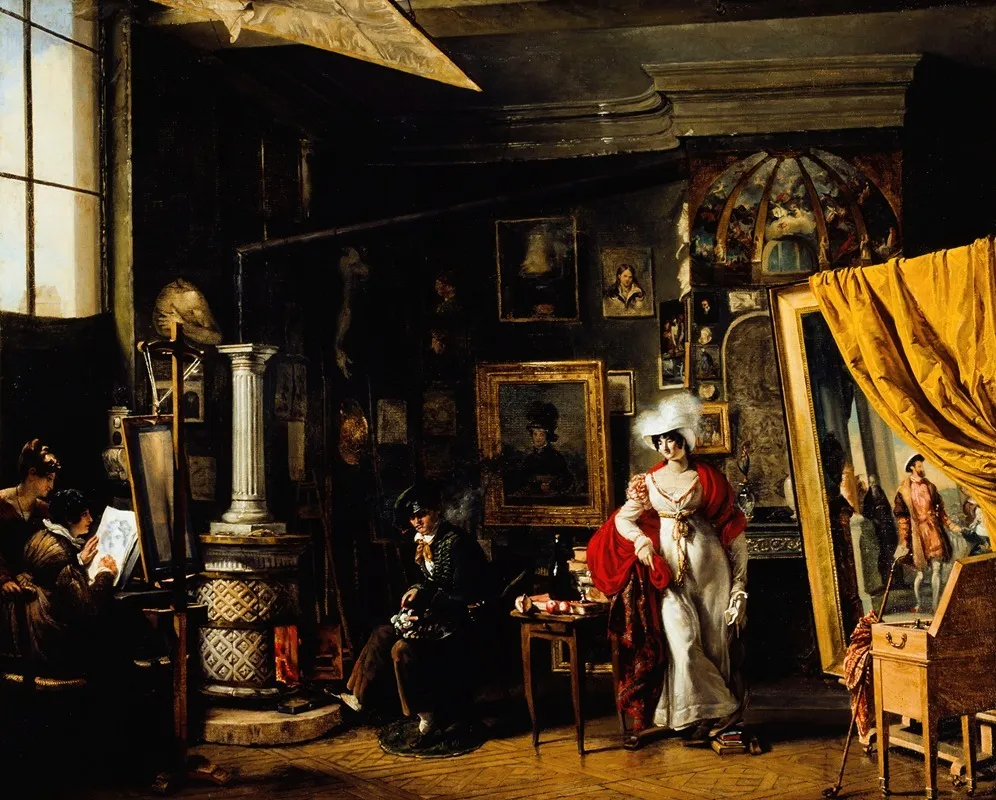 Latelier Du Peintre T B Bitter 1781 1832 Wall Art by T. B. Bitter - High-Resolution Digital Print