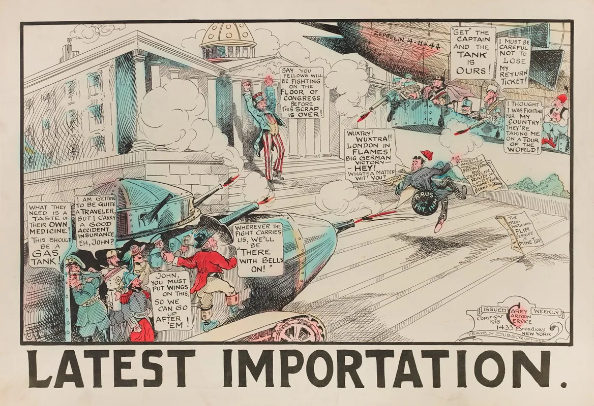 Latest Importation Wall Art by Carey Cartoon Service - High-Resolution Digital Print