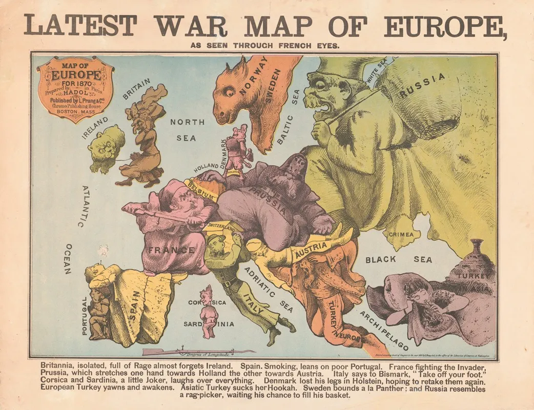 Latest War Map Of Europe As Seen Through French Eyes