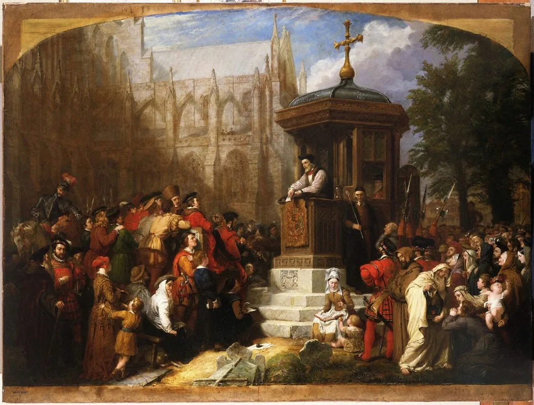 Latimer Preaching At Pauls Cross