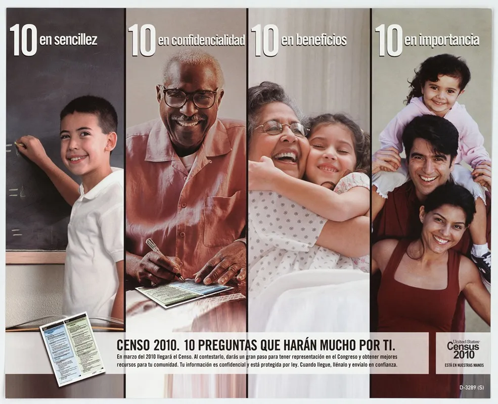 Latino Awareness Poster by Bureau of the Census - High-Resolution Digital Print