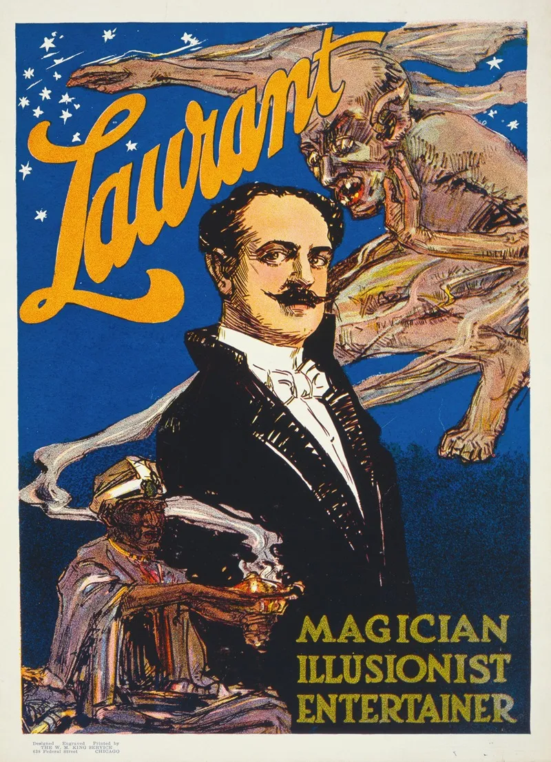 Laurant Magician Illusionist Entertainer Wall Art by Anonymous - High-Resolution Digital Print
