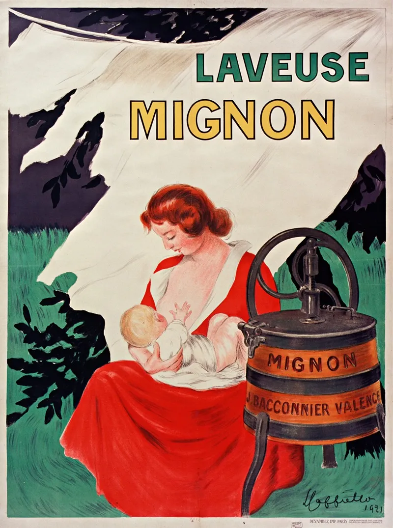 Laveuse Mignon Wall Art by Leonetto Cappiello - High-Resolution Digital Print