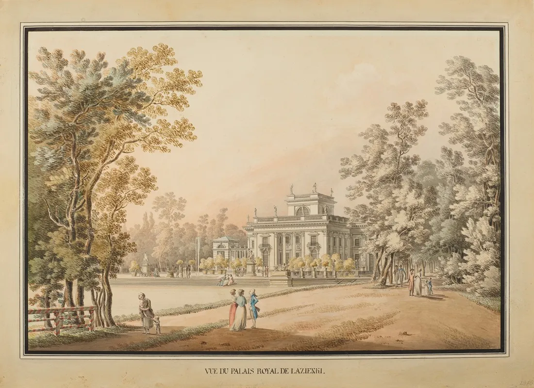 Lazienki Park The View From The South Wall Art by Zygmunt Vogel - High-Resolution Digital Print