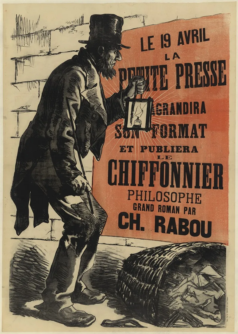 Le 19 Avril La Petite Presse Grandira Son Format Et Publiera Le Chiffonnier Philosophe Wall Art by A. Pougin - High-Resolution Digital Print