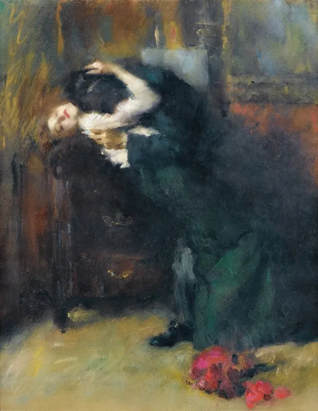 Le Baiser 3 Wall Art by Ambrogio Antonio Alciati - High-Resolution Digital Print
