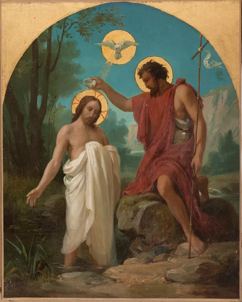 Le Bapteme Du Christ 3 Wall Art by Alexandre Grellet - High-Resolution Digital Print