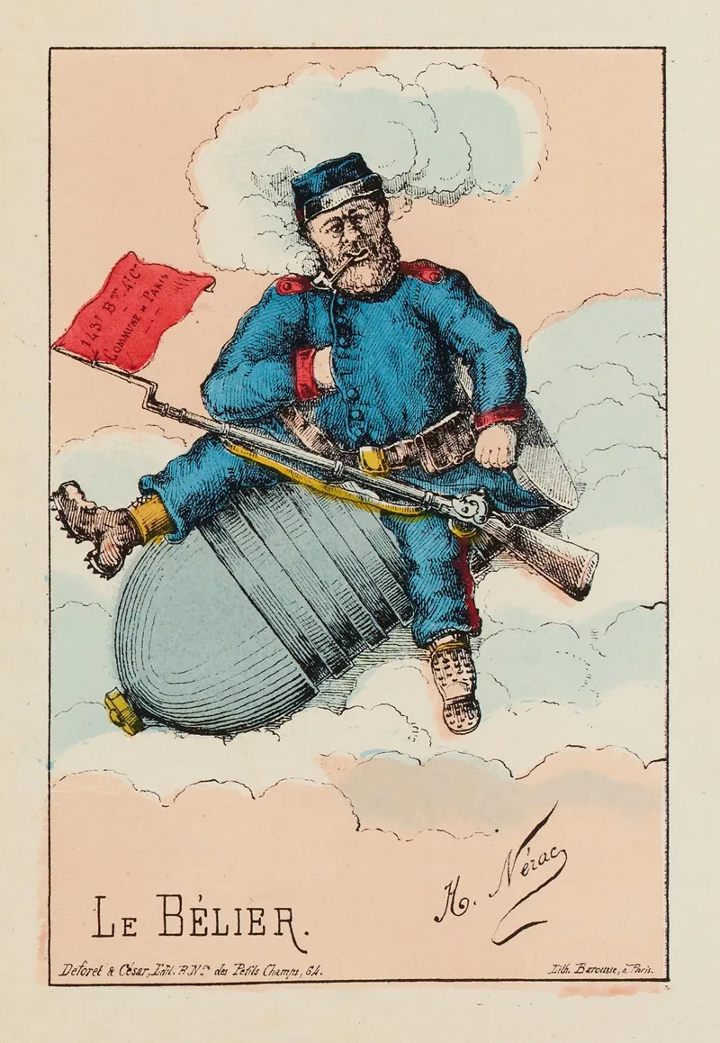 Le Belier O Progres Voila Bien De Tes Coups Wall Art by H. Nérac - High-Resolution Digital Print