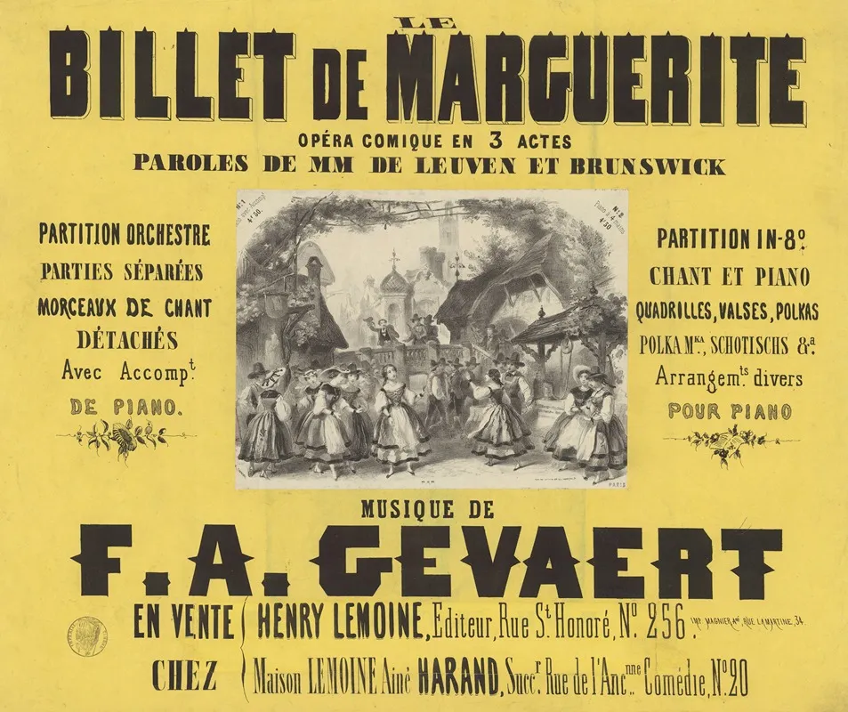 Le Billet De Marguerite Wall Art by Victor Coindre - High-Resolution Digital Print