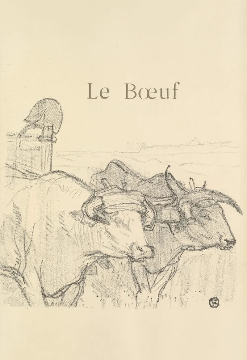 Le Boeuf Wall Art by Henri de Toulouse-Lautrec - High-Resolution Digital Print