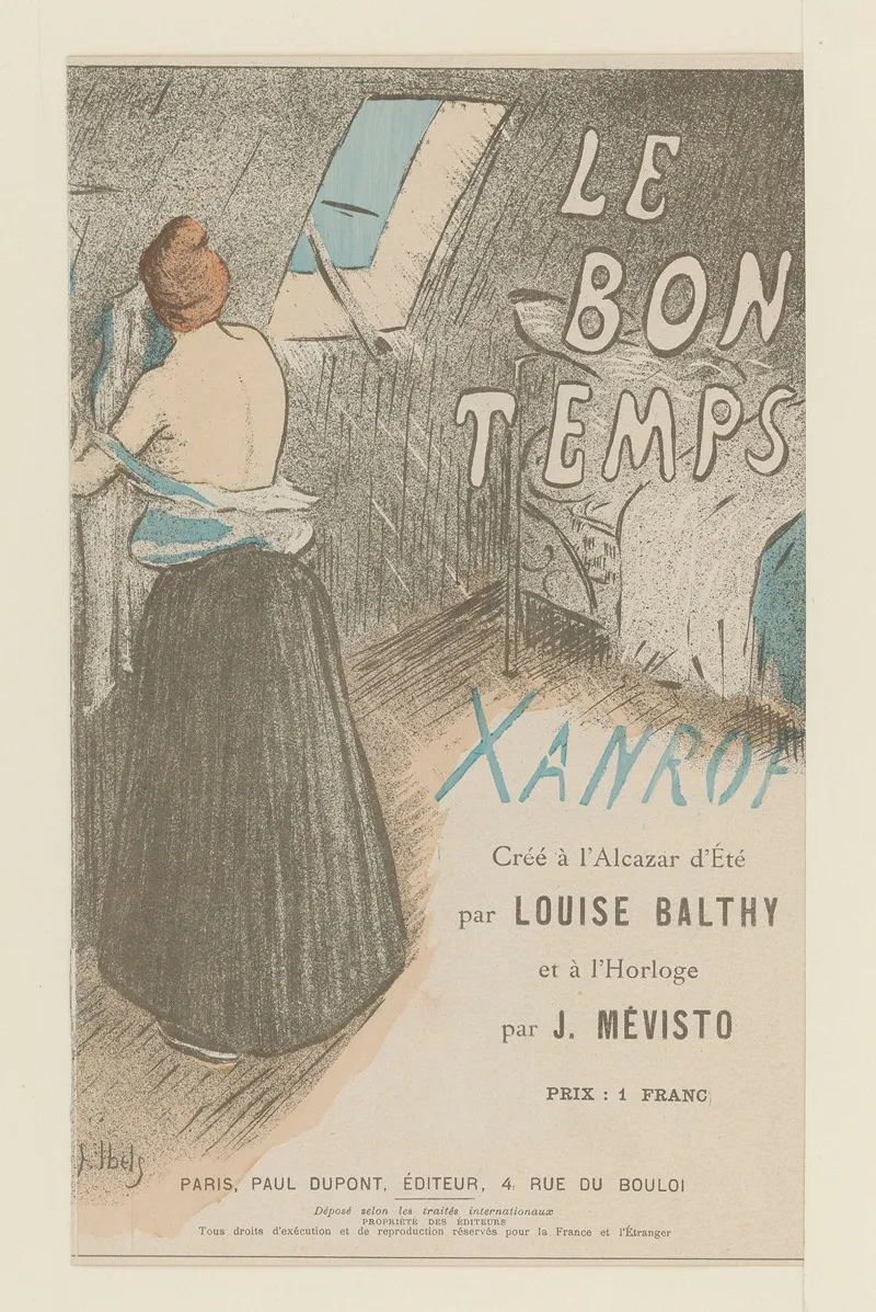 Le Bon Temps Xanrof Wall Art by Henri-Gabriel Ibels - High-Resolution Digital Print