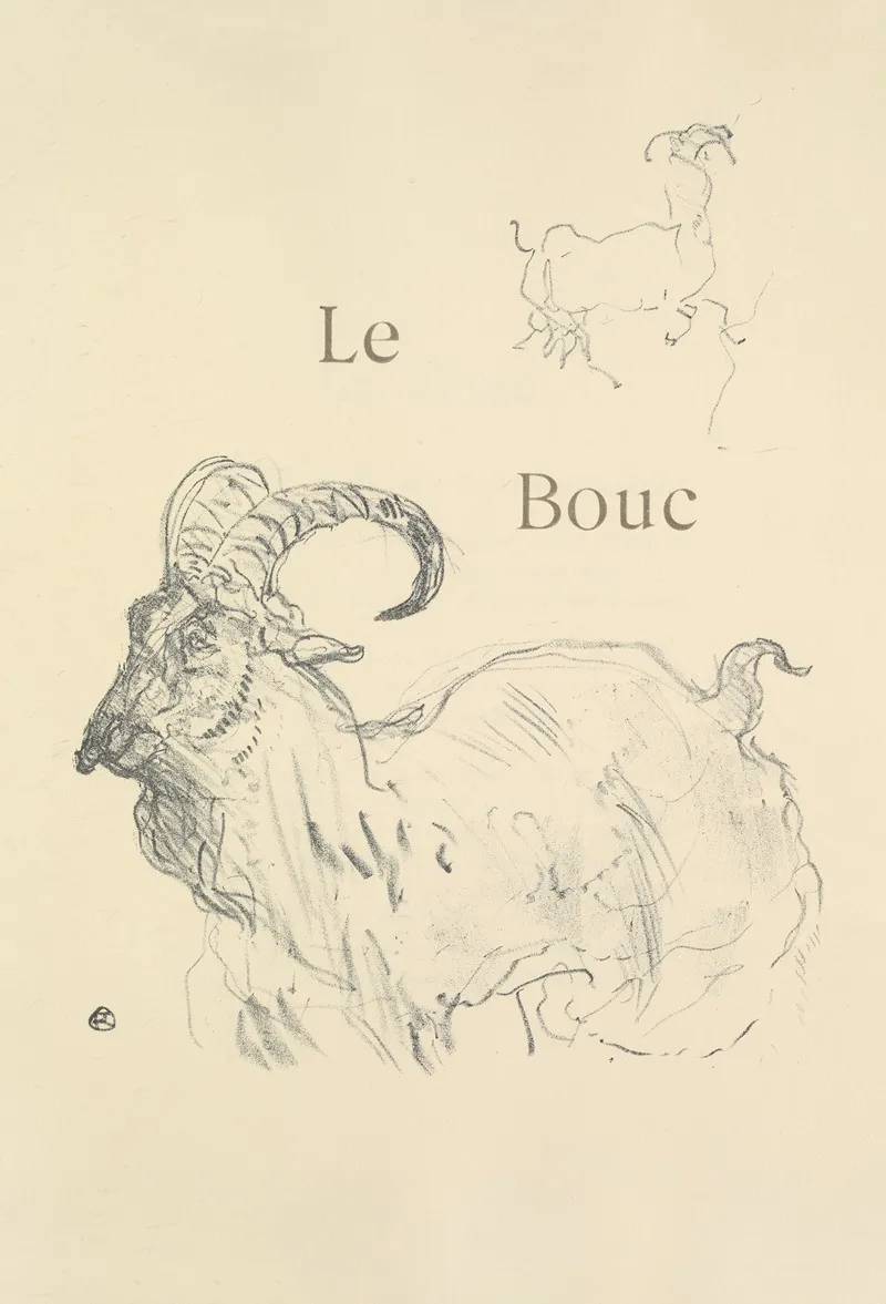 Le Bouc Wall Art by Henri de Toulouse-Lautrec - High-Resolution Digital Print