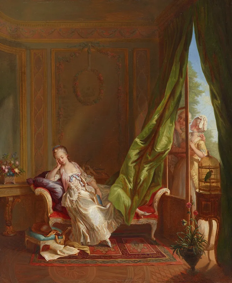 Le Boudoir 4 Wall Art by Sigmund Freudenberger - High-Resolution Digital Print