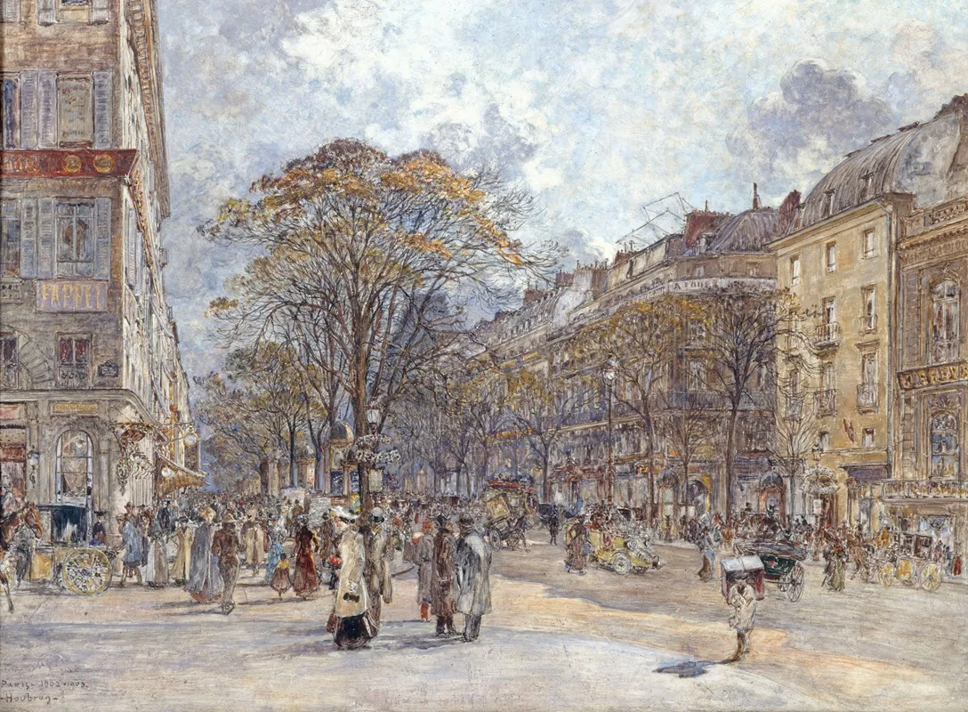 Le Boulevard Des Italiens Aspect Du Matin