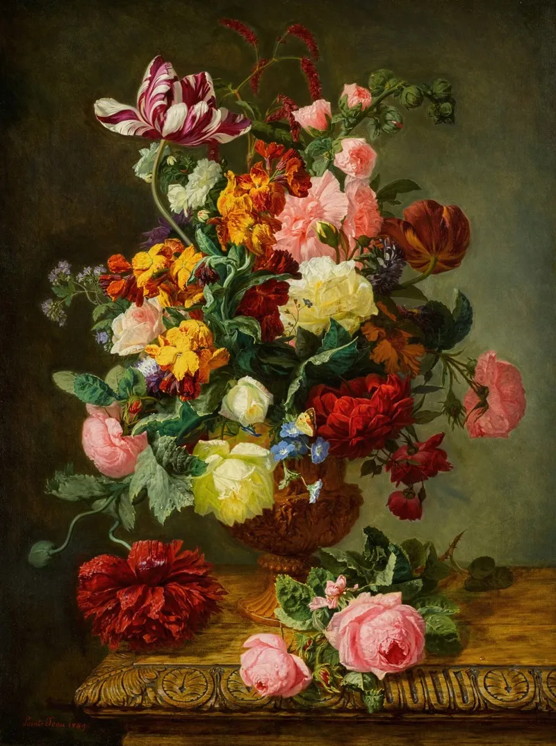 Le Bouquet 5 Wall Art by Simon Saint-Jean - High-Resolution Digital Print