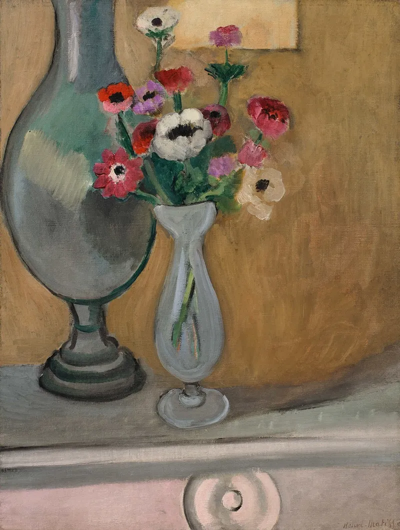 Le Bouquet Danemones Wall Art by Henri Matisse - High-Resolution Digital Print