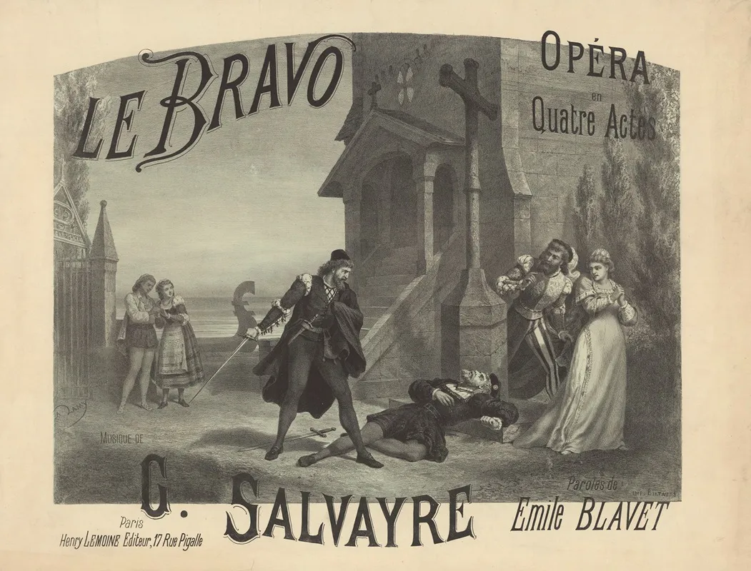 Le Bravo Wall Art by Pierre-Auguste Lamy - High-Resolution Digital Print