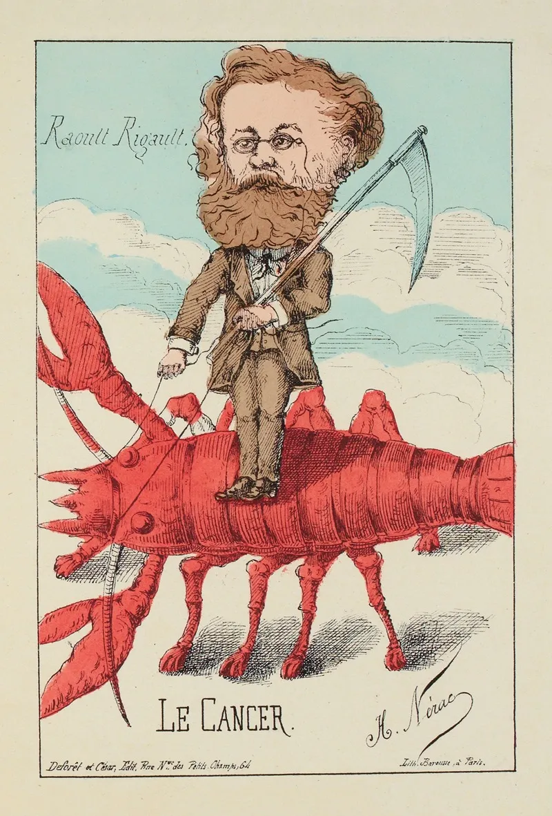 Le Cancer Raoul Rigault Le Char De La Liberte Apres La Cuisson Wall Art by H. Nérac - High-Resolution Digital Print
