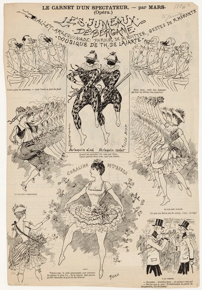 Le Carnet Dun Spectateur Opera Wall Art by Mars (Maurice Bonvoisin) - High-Resolution Digital Print