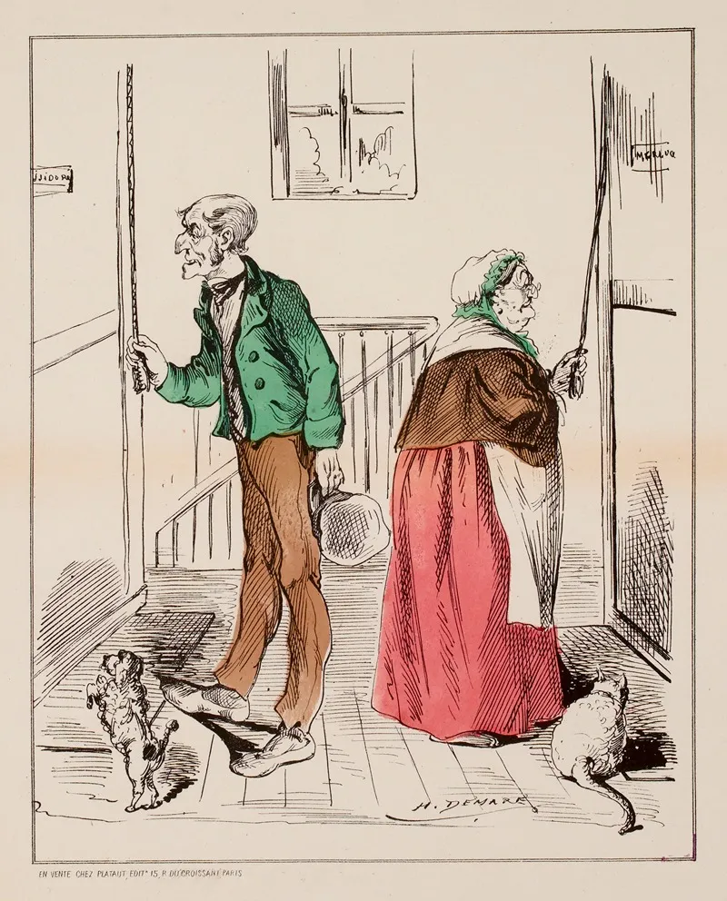 Le Cauchemar Du Jour De Lan Par H Demare La Famille Ducordon Wall Art by Henri Demare - High-Resolution Digital Print